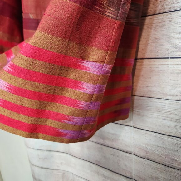 VTG Maurizio Ramini Blazer Jacket Womens Size M Aztec One Button Padded Shoulder - Picture 7 of 14